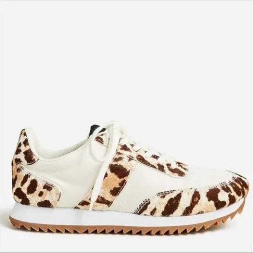 Leopard Print Trainers- J Crew Size 12